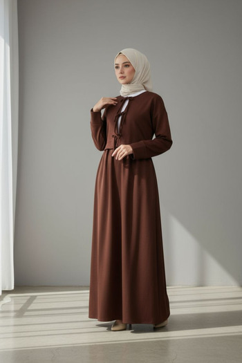 ENDAMIM Front-Tied Skirt Suit Cotton Lycra Soft Seasonal Fabric