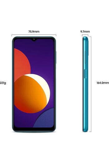 Samsung Galaxy M12 Dual SIM Smartphone - 64 GB, 4 GB RAM, 4G LTE Black KSA Version