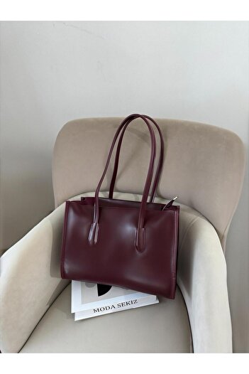 Moda Sekiz Women's Faux Leather Large Size Daily Shoulder Bag