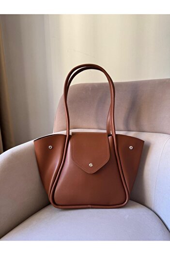 Moda Sekiz Women's Daily Shoulder Bag with Magnet Closure Detail