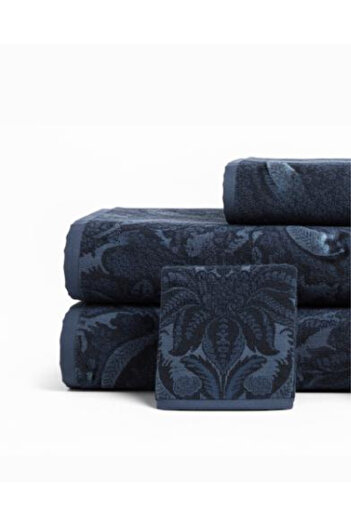 Truva Grup Set of 4 Large Orient Towels – 70x130 cm – 100% Cotton, 550 g/sqm – Ultra Absorbent Bath Towels