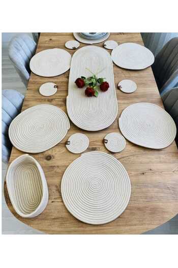 Hediyeninellitonu Wicker Supla Set, Handmade Wicker Supla, Special Design Supla, Stylish Supla, Bamboo Wicker Supla