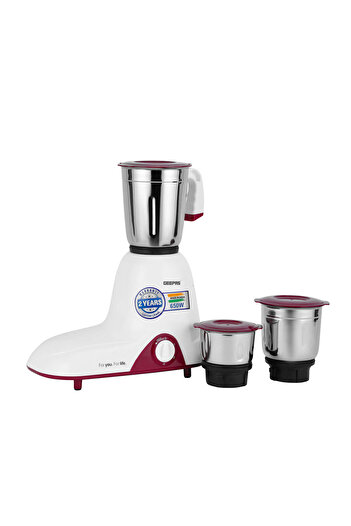 Geepas 3-IN-1 Mixer Grinder- GSB 44094| 650 W| Stainless Steel Jars and Blades | Tetra Flow Technolo