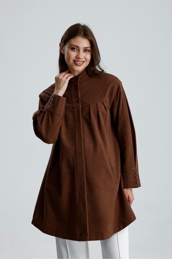 KATLİN MATERNİTY WEAR Maternity Cashmere Jacket, Wool Cotton Blend Fabric