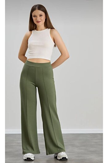 Love Womenx Women's High Waist Recovery Pants with Loose Legs in Modal Fabric Chima Pants Khaki2