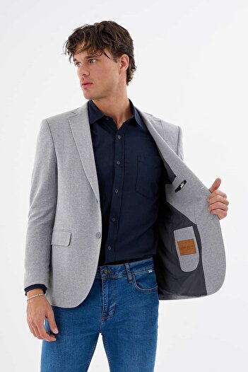 Savira Men's Jacket Knitted Fabric Full Lycra Ty89763Gh30 New Season