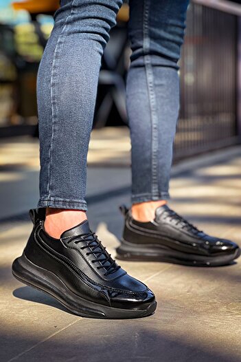 Zerenyus First Premium Custom Sole Men's Sneaker Black
