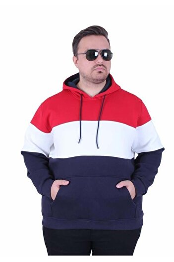 Starbattal Large Size Hooded 3Ip Sweat Mg 25725 Red