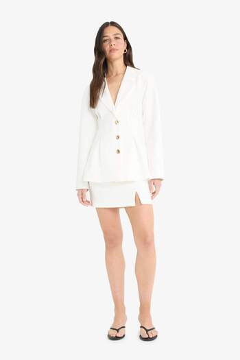 DeFacto Fitted Crepe Blazer Jacket F6041Ax25Sp