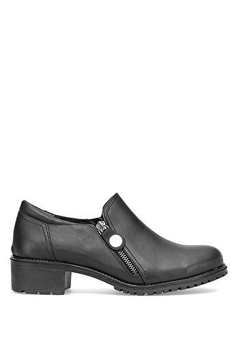 Mammamia D25Ka-775 Women's Genuine Leather Casual Shoes Black