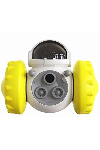 OEM Jucărie robot interactivă 3 în 1, jucărie, distribuitor de recompense pentru câini și pisici, galben