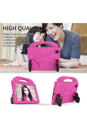 Generic Shockproof Kids iPad Case (EVA) - Protective Cover with Carrying Handle, Foldable Kickstand, and Pencil Holder