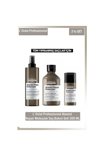 L'oreal Professionnel Serie Expert Absolut Repair Molecular Bakım Seti-2