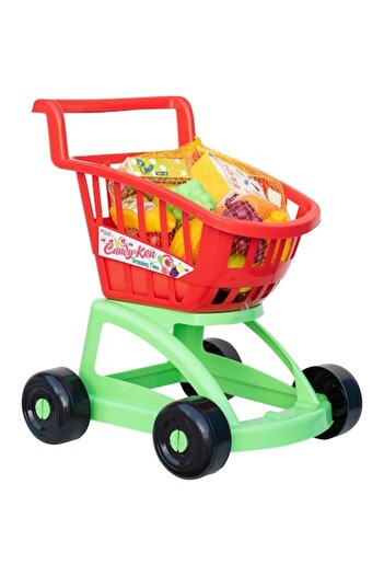 SHOPIENS Supermarket Playset, 19 Pieces, Red and Green Color, Plastic Material, Ages 3+ Years, MYONNA IT & E-