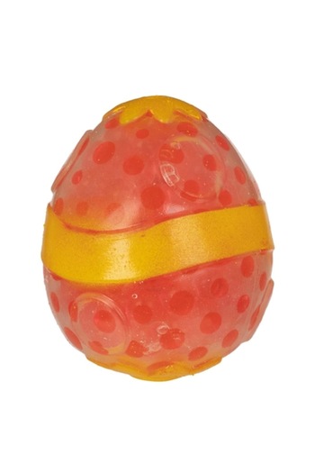 SHOPIENS Anti-Stress Toy, Egg with Light, Red and Yellow, 5+ Years, MYONNA IT & E-COMMERCE ®