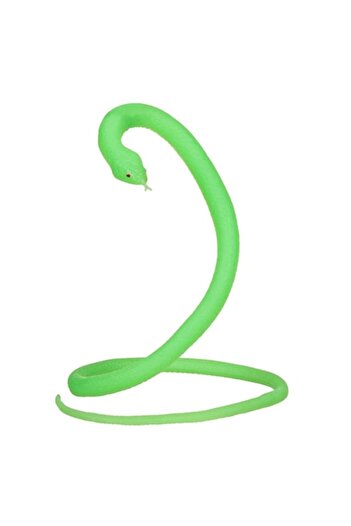 SHOPIENS Snake Toy Fluorescent Green, 70cm, Elastic, Realistic, MYONNA IT & E- COMMERCE ®