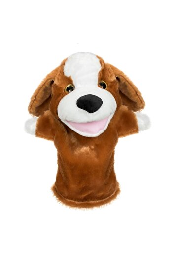 SHOPIENS Figurine Plus Puppet Theater, Dog, Brown Color, Height 28 cm, MYONNA IT & E-COMMERCE ®
