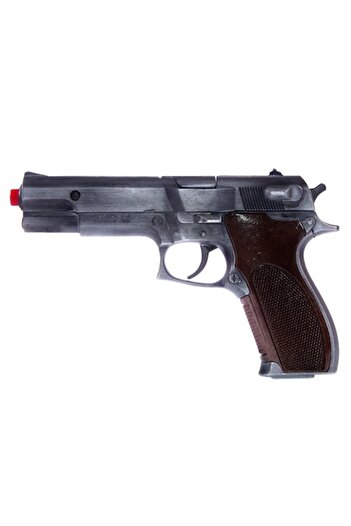 SHOPIENS Metal Toy Gun, Beretta, With 8 Staples, 22 cm, Brown-Silver, MYONNA IT & E- COMMERCE ®