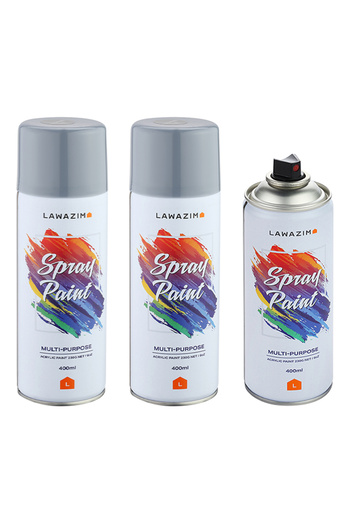 Lawazim Spray Paint Set 3 Piece - Multi-Surface 400ml Quick-Drying Paint for Indoor and Outdoor Use