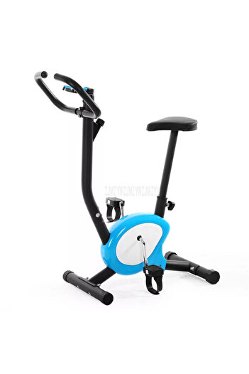 TSUMAB Magnetic Upright Exercise Bike – Adjustable Indoor Cardio Fitness Cycle (Red & Black)