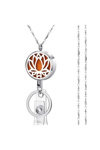 DROPY Retractable Multifunctional Aromatherapy Diffuser Medallion Portcard/Keychain/Access Card with