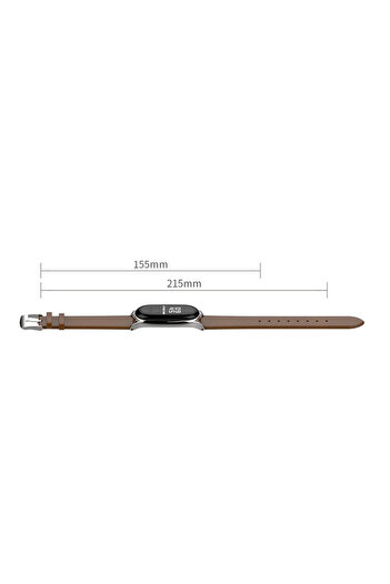 Other Leather strap for Xiaomi Mi Band 3/4 - Black