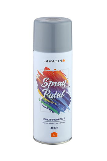 Lawazim Spray Paint 304 Dark Grey- Multi Surface 400ml Quick-Drying Paint for Indoor and Outdoor Use