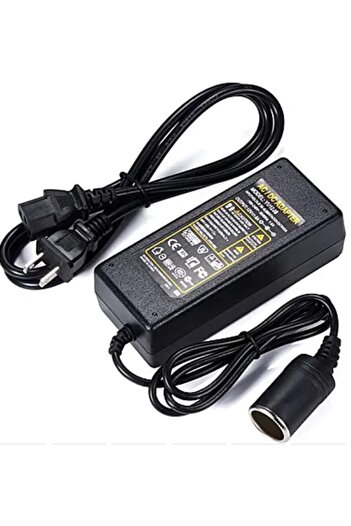 THK Adapter, from 240-100V-50/60Hz to 12V, 10A with European input and car cigarette lighter output