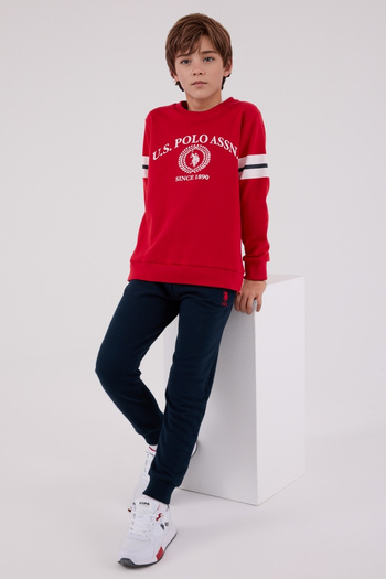 U.S. Polo Assn. Boys' Tracksuit Set - Comfortable Casual Sports Model