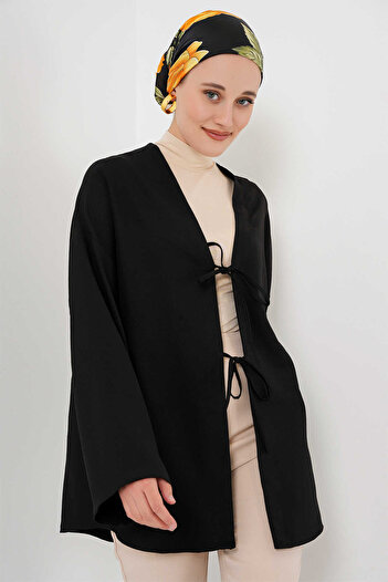 alita butik Linen Hijab Kimono