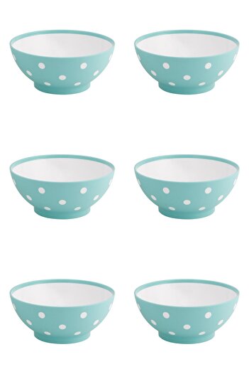 Vervo.ro pentru minți curioase Set of Bowls, 6 Pieces, 750 ml, Plastic, Light Green