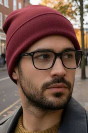 Trenderrs Men's Soft Textured Fleece Beanie