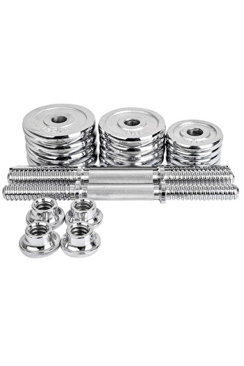 TSUMAB Adjustable Chrome Dumbbell Set – Heavy Duty Gym Weights for Home Workout
