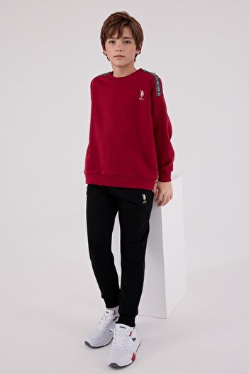 U.S. Polo Assn. Boys' Tracksuit Set - Comfortable Casual Model with Stripe Detail