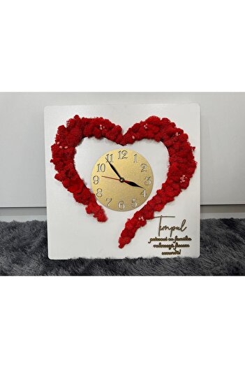 OEM Plaque clock with red lichens