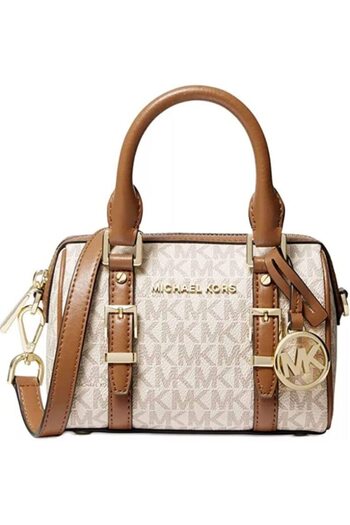 Noname Luxury women's bag similar to Michael Kors in elegant beige and brown