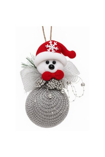 OEM Christmas luminous decoration for the tree, Handmade, Special model, Bear, Textile/Plastic, 17 cm, G