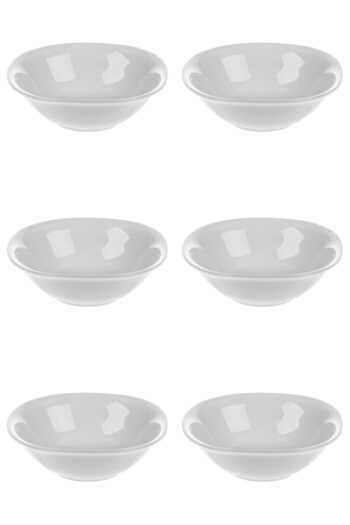 Vervo.ro pentru minți curioase Set of bowls, 6 pieces, 445 ml, Porcelain, Ivory white