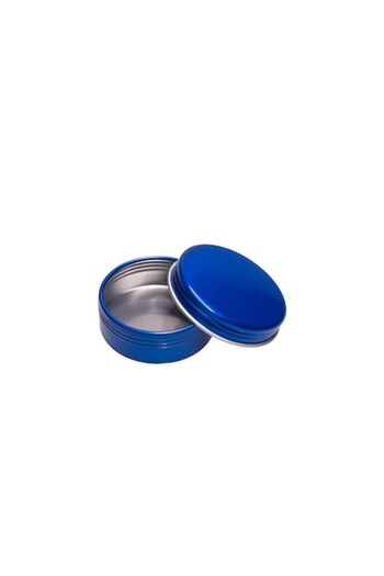 DROPY Aluminum box-type cosmetic container for creams, lotions or gels 20 g, blue