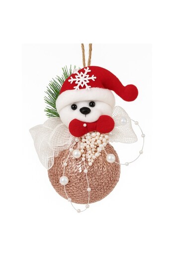 OEM Luminous Christmas tree decoration, Handmade, Special model, Teddy bear, Textile/Plastic,