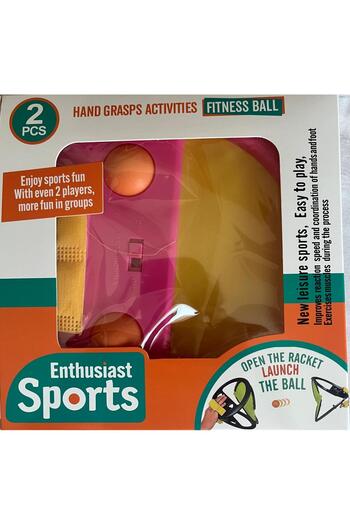 Generic Set of 2 Handheld Ball Game – Reaction Speed & Coordination Trainer Fitness Toy for Kids & Adults