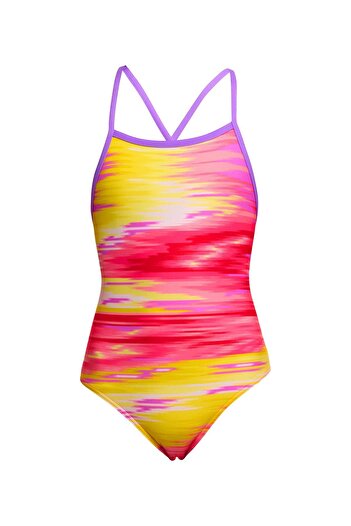 FUNKİTA Tmt Sailor Delight Girls' Tie-Up Strap Swimsuit