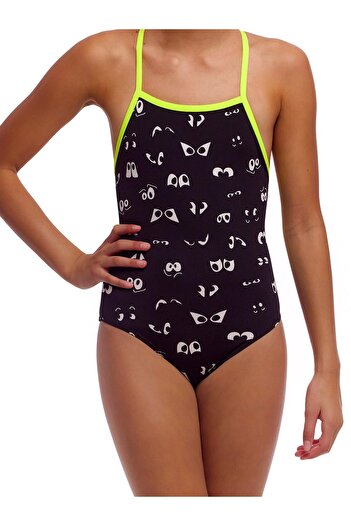 FUNKİTA Tmt Eye Spy Girls' Tie-Up Strap Swimsuit