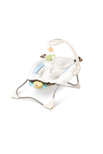 TSUMAB Baby Soothing Bouncer with Music, Vibration & Hanging Toys – Soft Cushion Seat