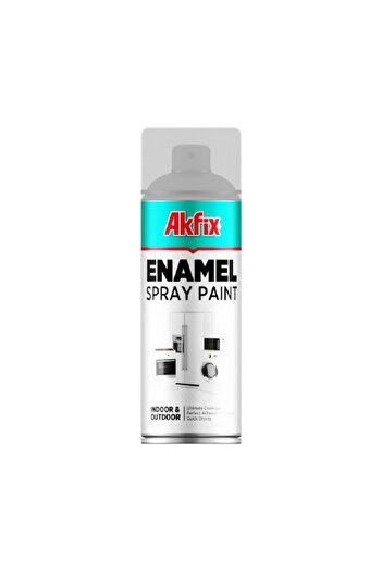 Akfix Acrylic Spray Paint White Enamel Spray Paint Ral9003 400ml Gw.380gr (6), 400ml, Use Applications