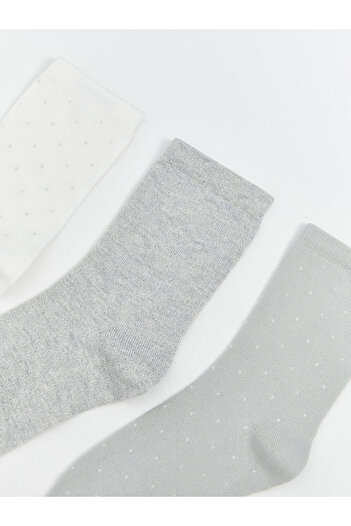 LC Waikiki Sparkling Selections from Shining Store |   Women's Plain Socks 5-Pack