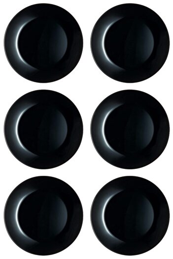 Vervo.ro pentru minți curioase Set of 6 Black Opal Fruit Plates, 18 cm