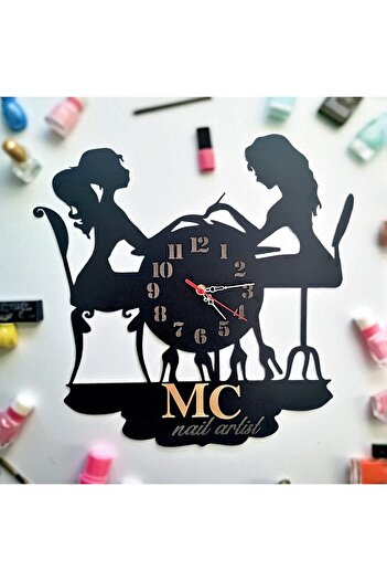 DLC Personalized nail salon clock
