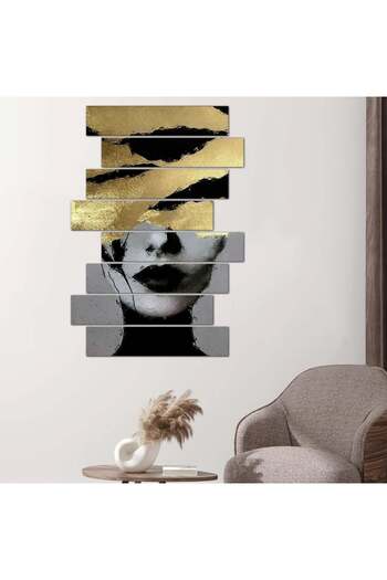 Generic Wall panel of a woman - 24566 - divided into eight pieces