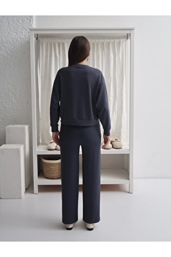 Paw Garage Women's Renee Modal Crew Neck Bottom-Top Set